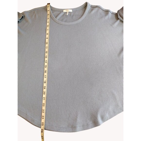 Rag And Bone Top Large Ribbed Long Sleeve Stretch - Picture 6 of 12